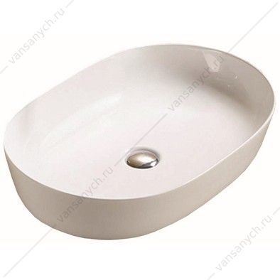 Раковина 60х41,5 накладная Azario белый глянец AZ-2143P SP AZARIO (Россия/Китай) купить в Тюмени (Ван Саныч™)